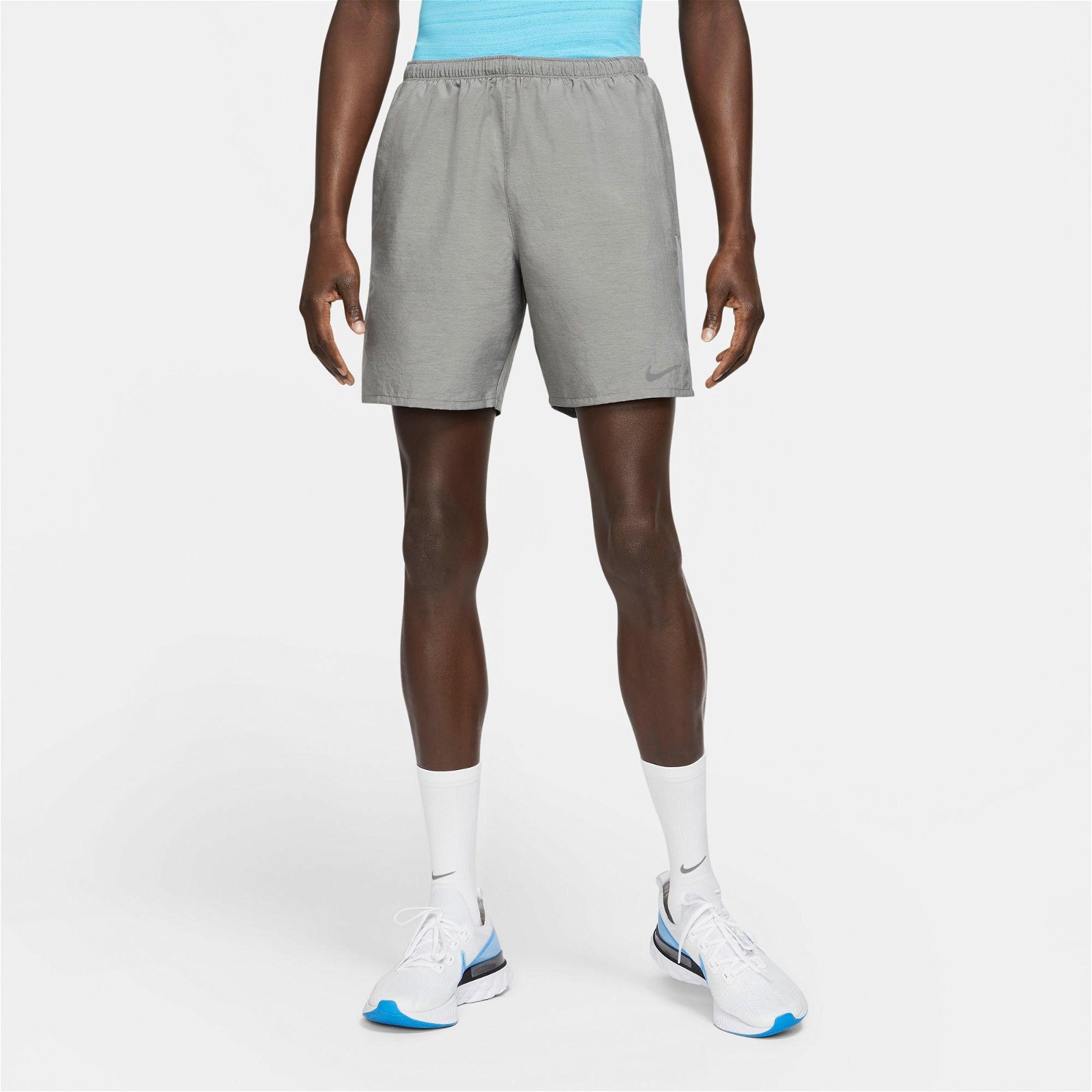 Nike Dri-Fit Challenger 2In1 Erkek Gri Şort