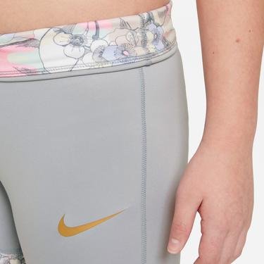  Nike Dri-Fit One Legging Energy Çocuk Gri Tayt