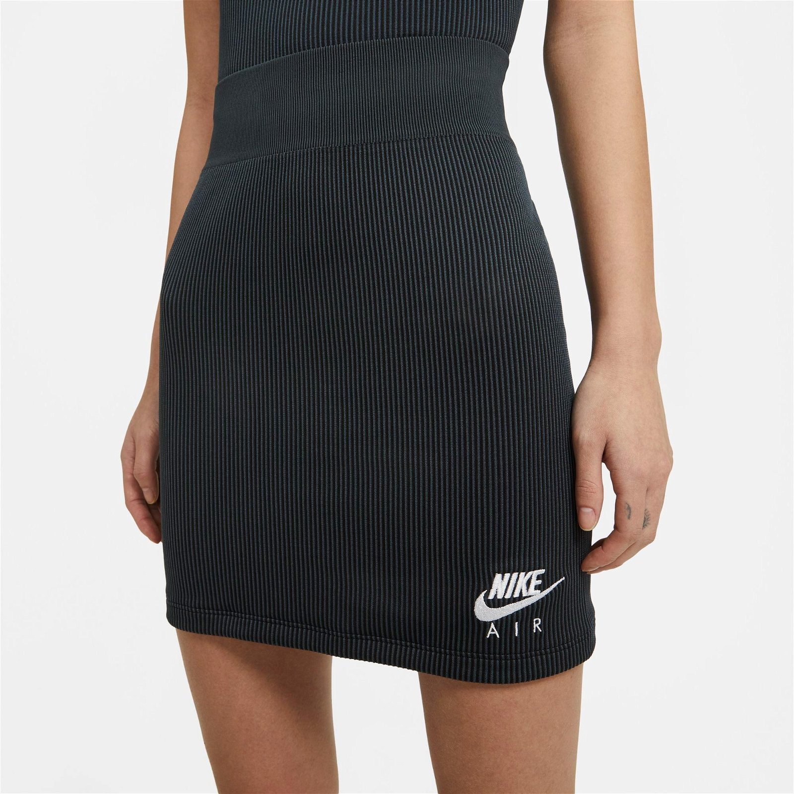 Nike Sportswear Air Rib Kadın Siyah Etek