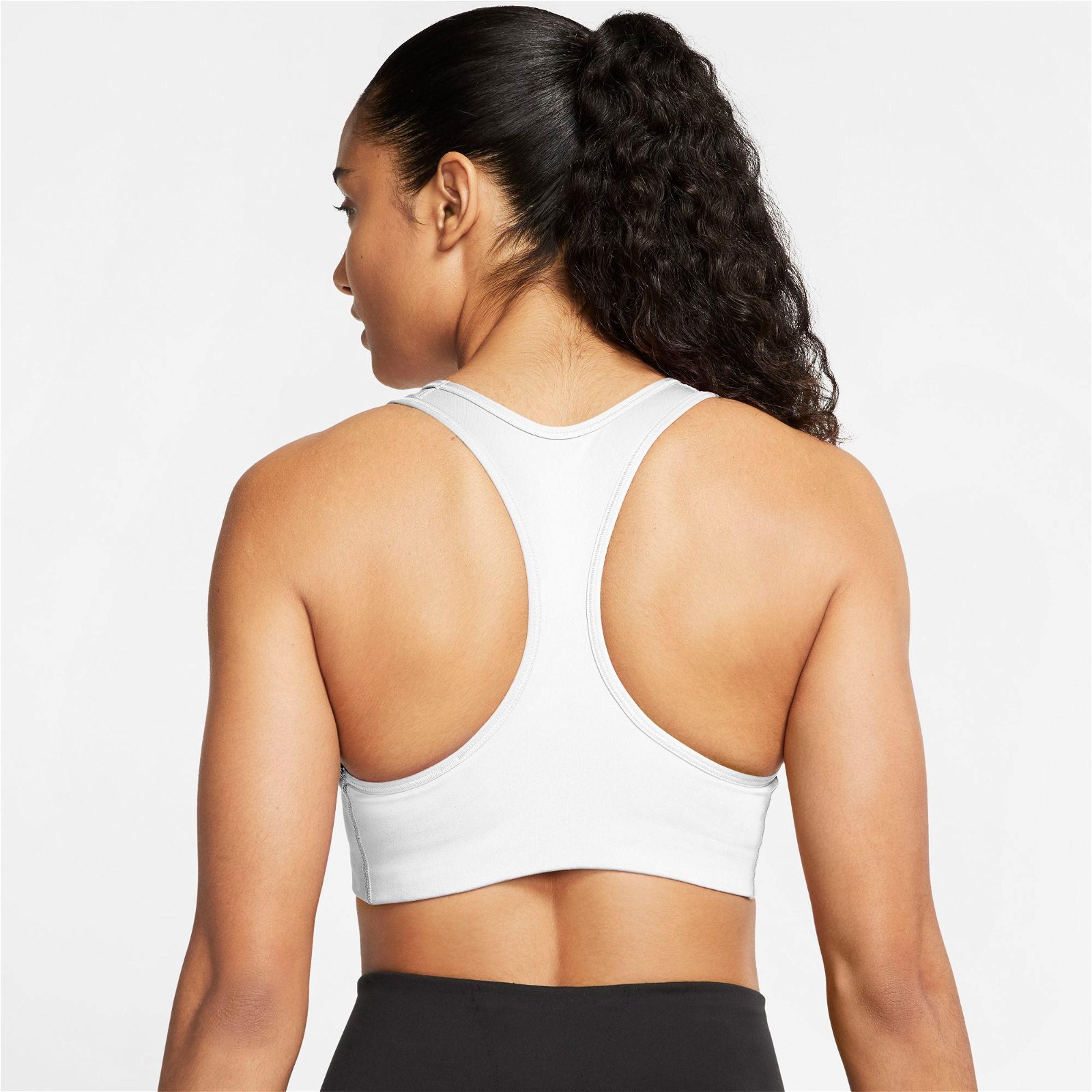 Nike Dri-Fit Swoosh Futura Gx Kadın Beyaz Bra