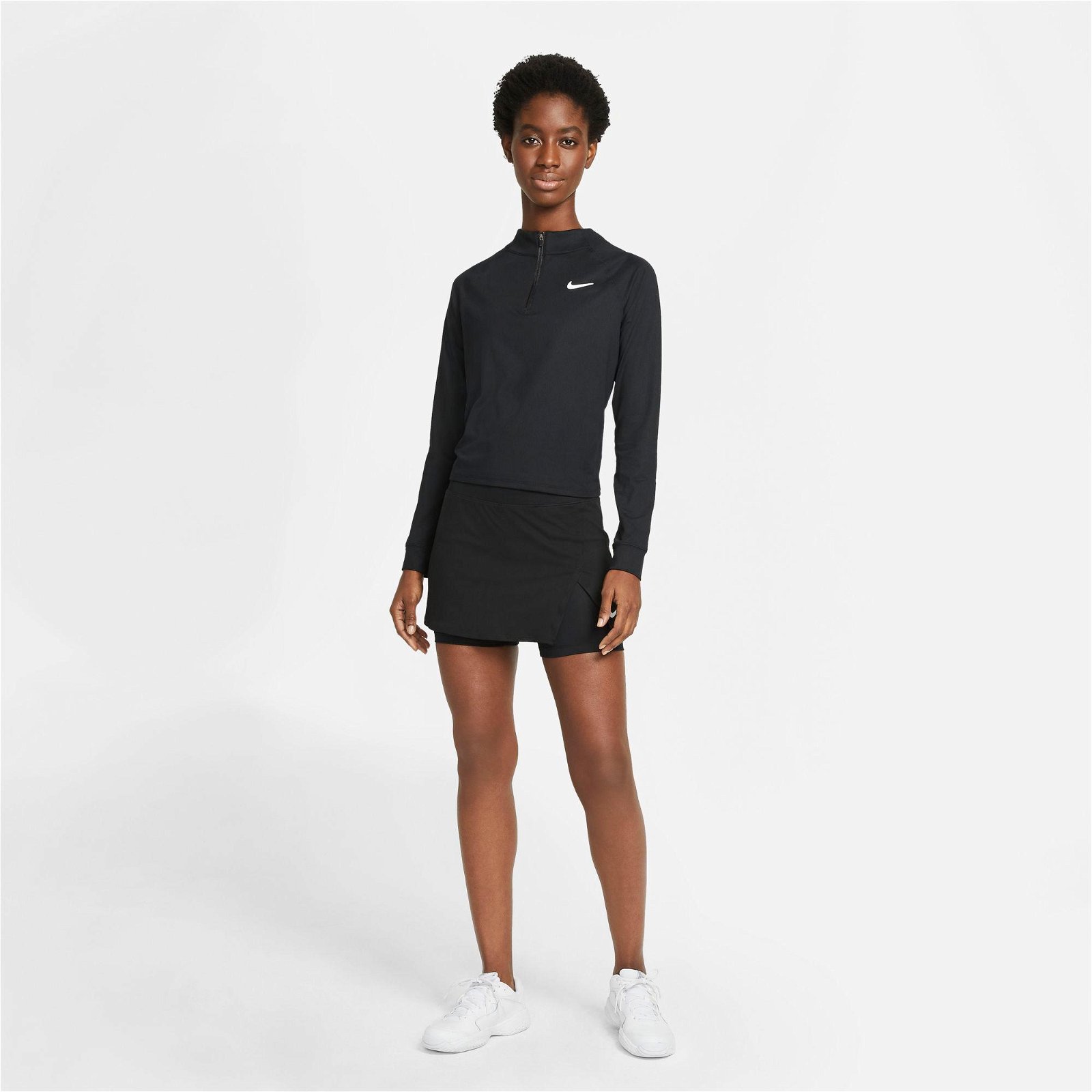 Nike Court Dri-Fit Victory Star Kadın Siyah Etek