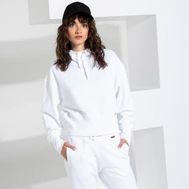  Schmart Kadın Beyaz Sweatshirt