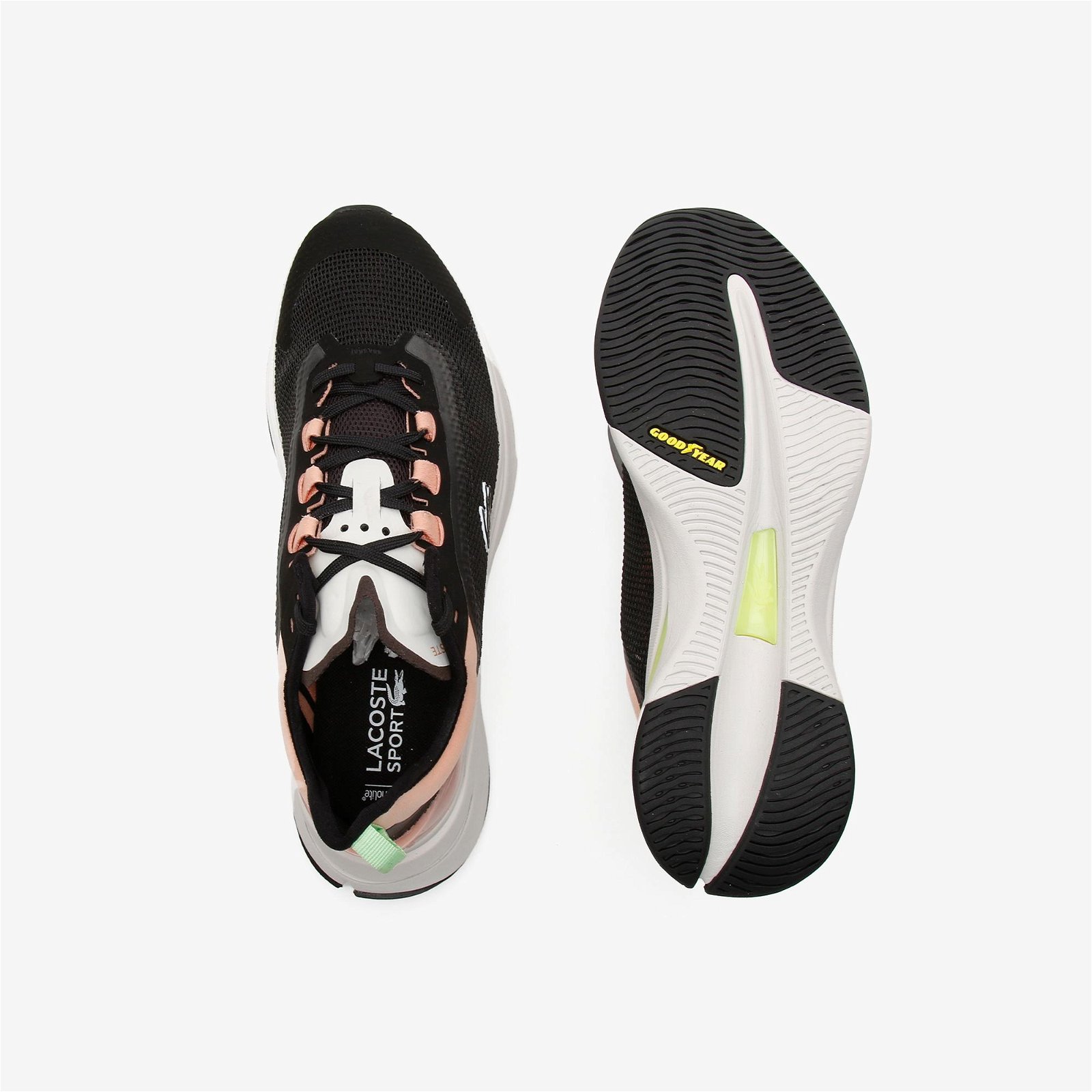 Lacoste Run Spin Ultra 0921 1 Sfa Kadın Deri Pembe - Antrasit Sneaker