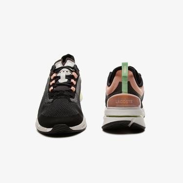  Lacoste Run Spin Ultra 0921 1 Sfa Kadın Deri Pembe - Antrasit Sneaker