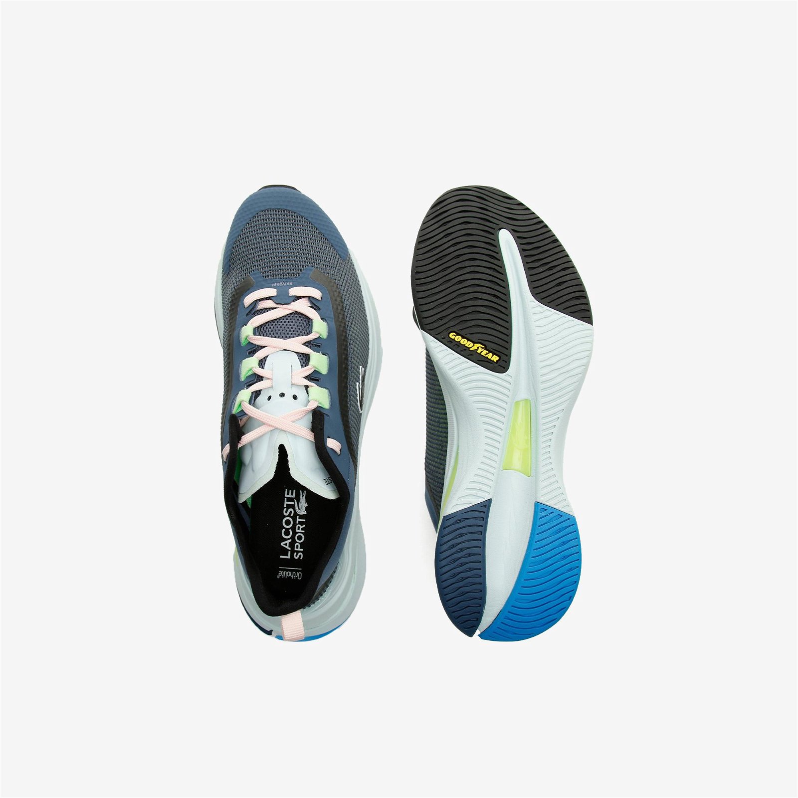Lacoste Run Spin Ultra 0921 1 Sfa Kadın Siyah - Mavi Sneaker