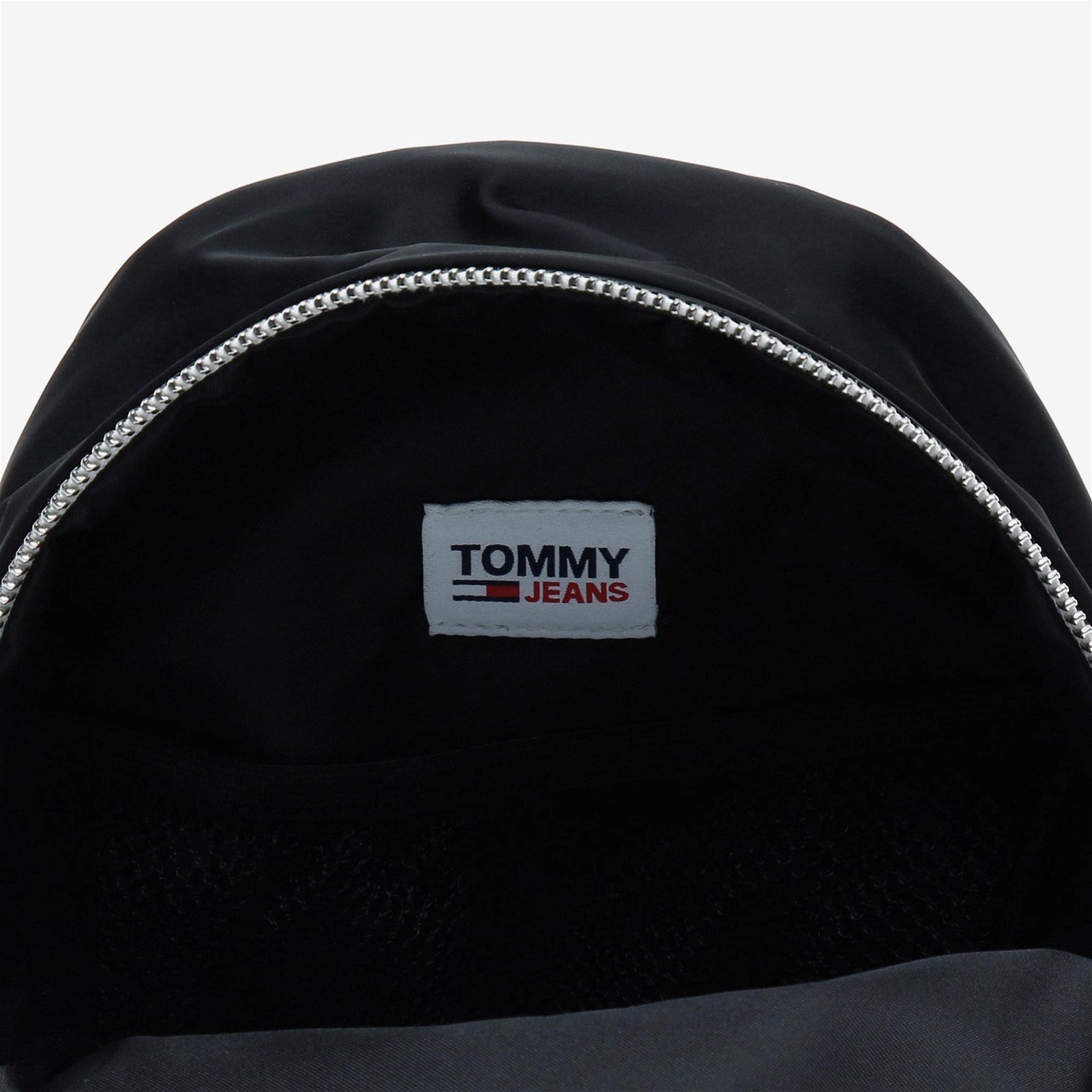 Tommy Jeans Mini Logo Tape Nyln Kadın Siyah Sırt Çantası