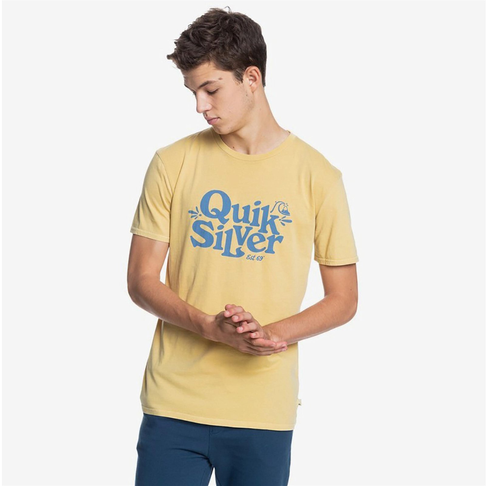 Quiksilver Tall Heights Erkek Sarı T-Shirt