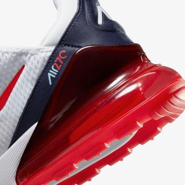  Nike Air Max 270 Erkek Beyaz - Kırmızı Spor Ayakkabı