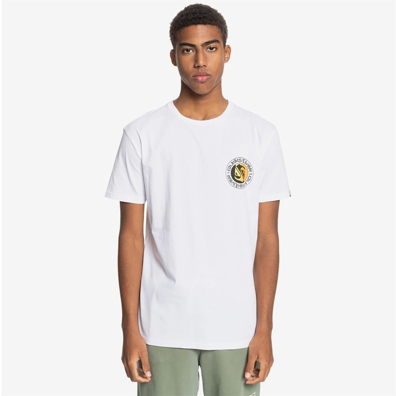 Quiksilver Mellow Phonic Erkek Beyaz T-Shirt