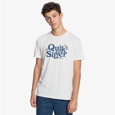  Quiksilver Tall Heights Erkek Beyaz T-Shirt