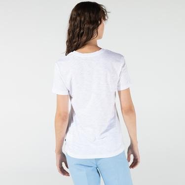  Nautica Kadın Beyaz Baskılı T-Shirt