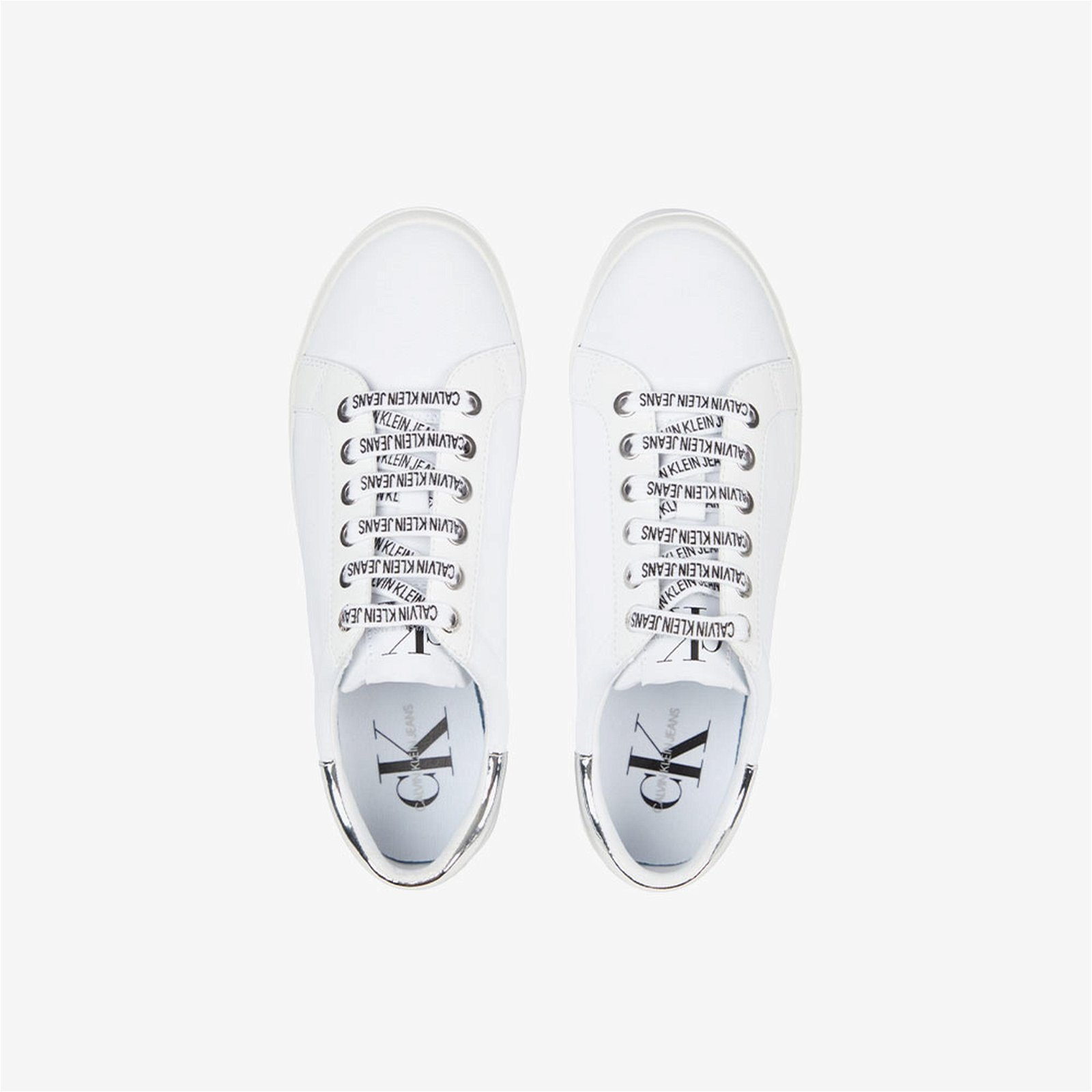 Calvin Klein Jeans Low Profile Lace Up Kadın Beyaz Spor Ayakkabı