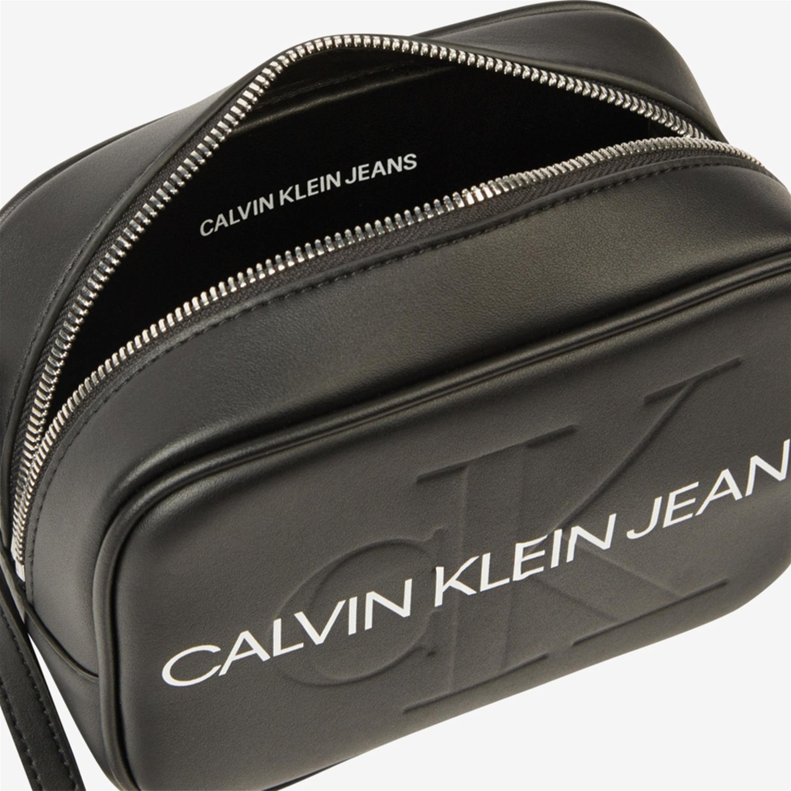 Calvin Klein Logo Baskılı Kadın Siyah Askılı Çanta