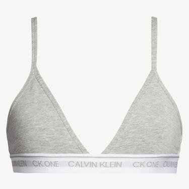  Calvin Klein Unlined Triangle Kadın Gri Bra