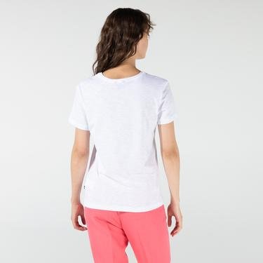  Nautica Kadin Beyaz Baskılı T-Shirt