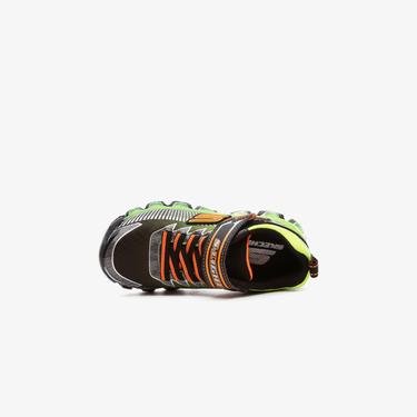  Skechers Flashpod- Scoria Işıklı Siyah-Yeşil Spor Ayakkabı