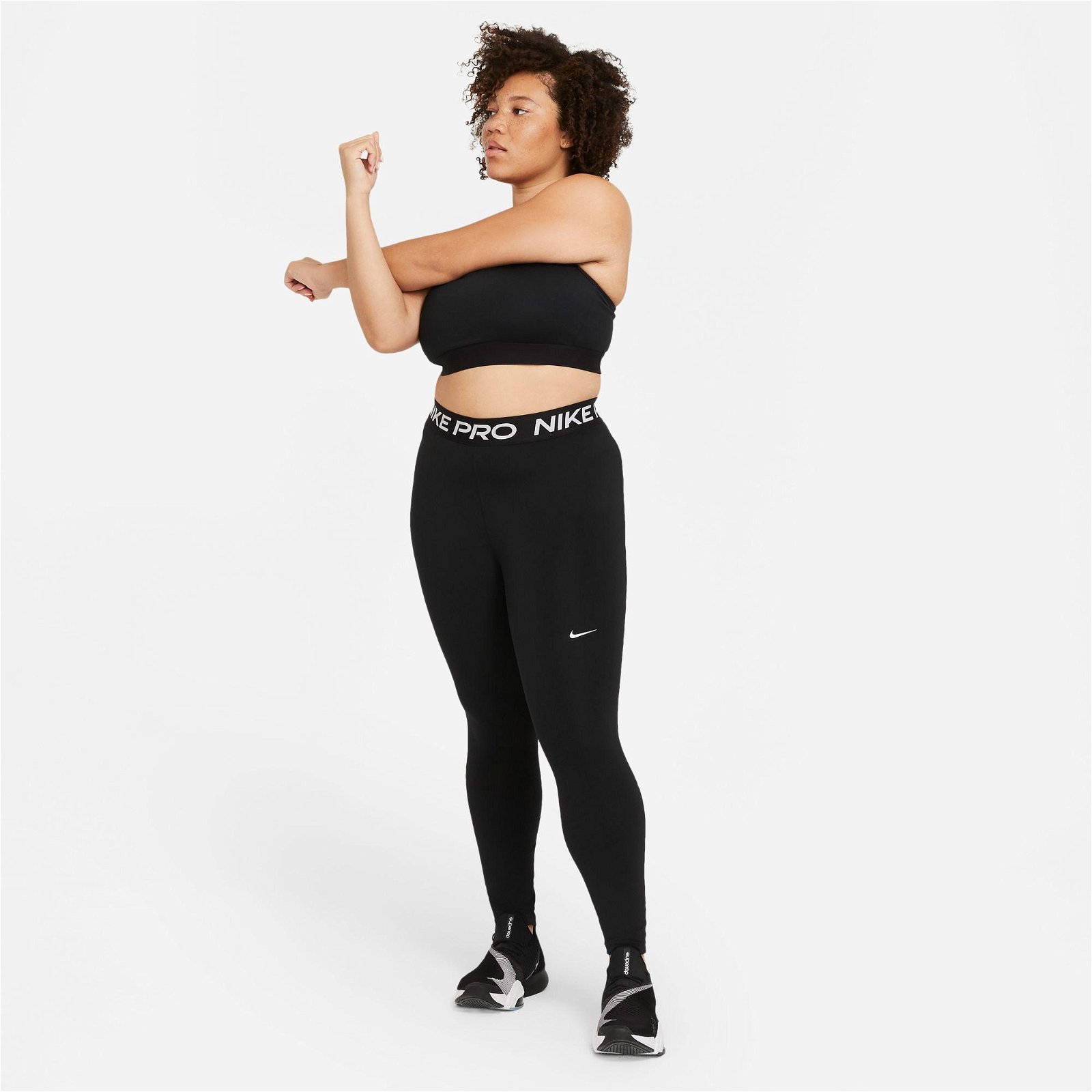 Nike Pro 365 Büyük Beden Kadın Siyah Tayt
