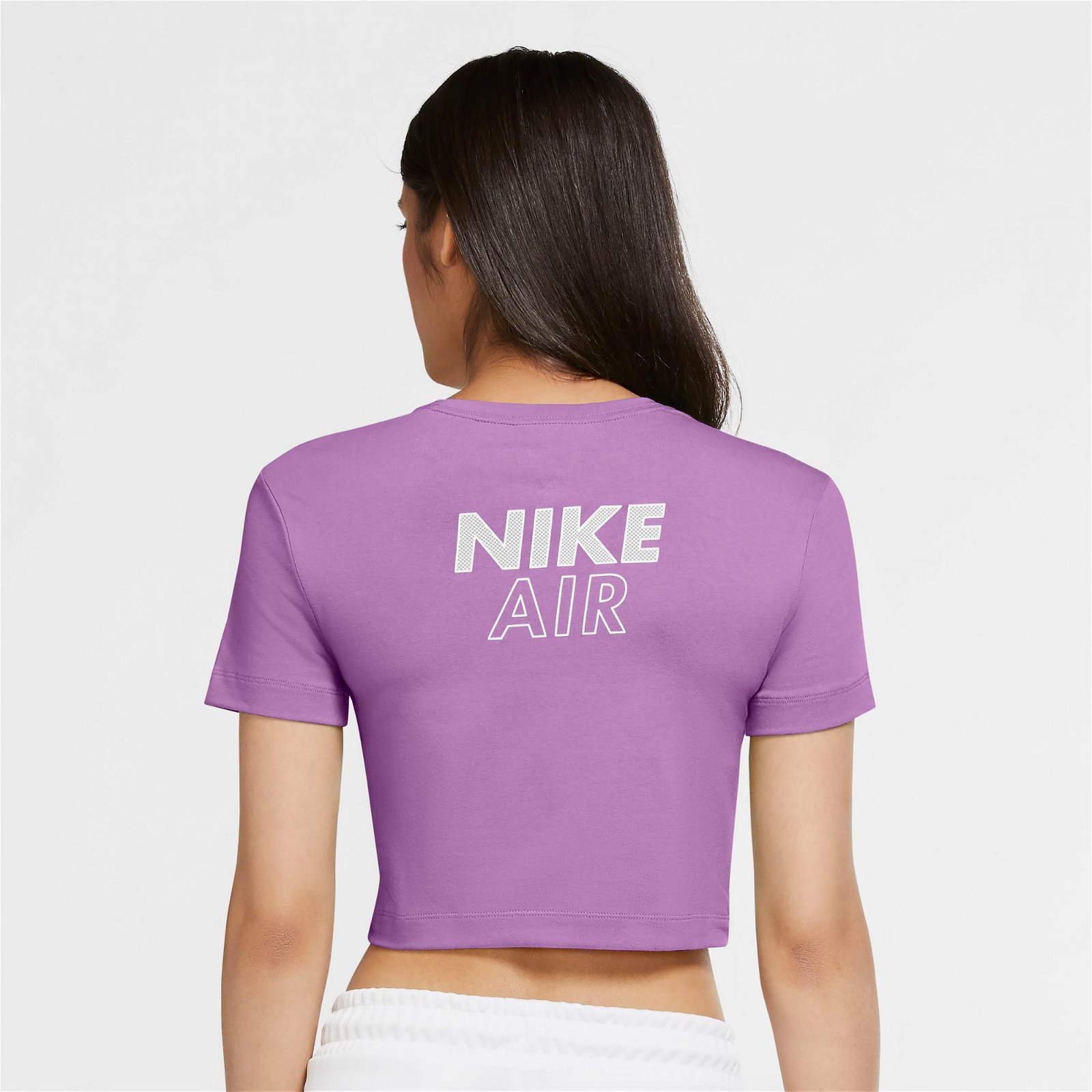 Nike Sportswear Air Top Crop Kadın Mor T-Shirt