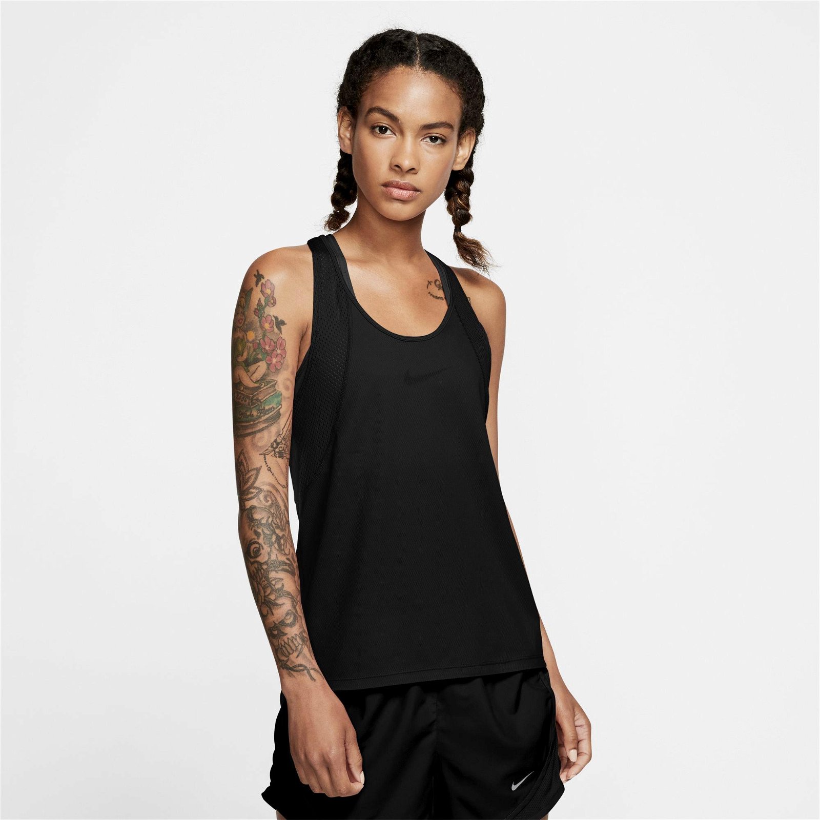 Nike Run Tank Kadın Siyah Kolsuz T-Shirt