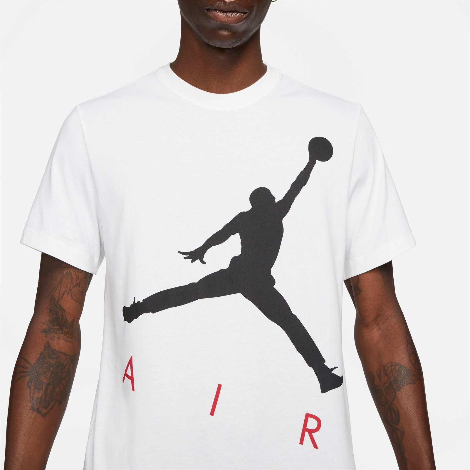 Jordan Jumpman Air Hbr Crew Erkek Beyaz T-Shirt