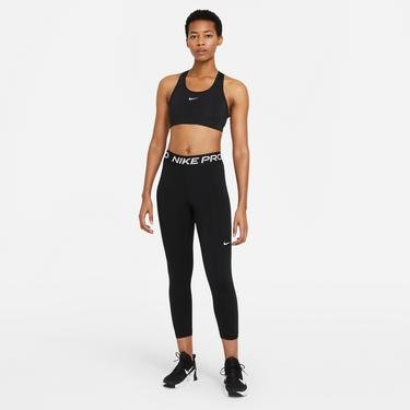  Nike 365 Crop Büyük Beden Kadın Siyah Tayt
