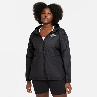  Nike Sportswear Woven Büyük Beden Kadın Siyah Ceket