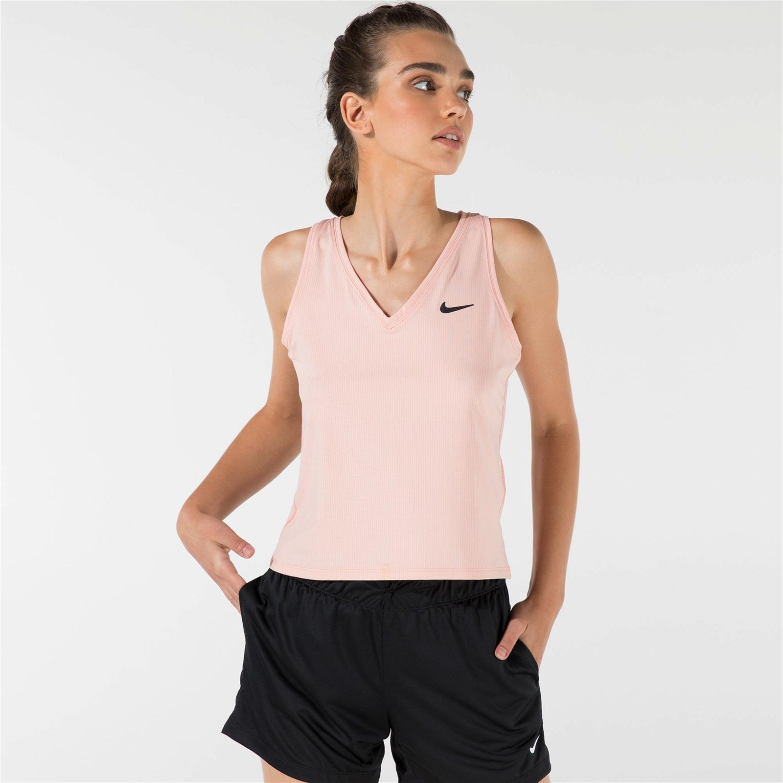 Nike Court Dri-Fit Victory Kadın Turuncu Kolsuz T-Shirt