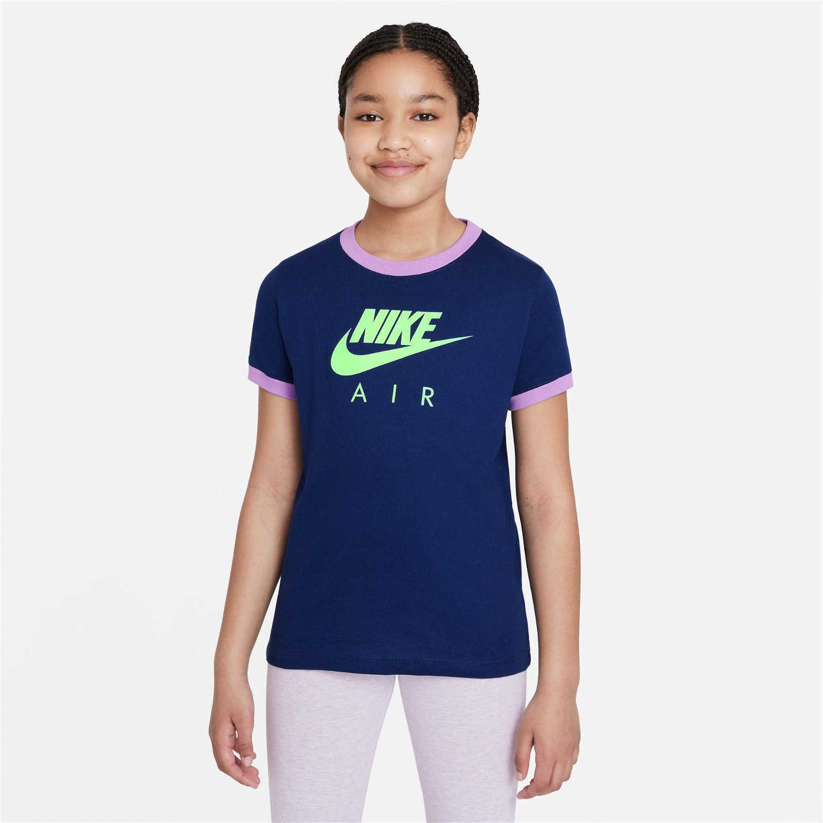 Nike Sportswear Ringer Air Çocuk Mavi T-Shirt