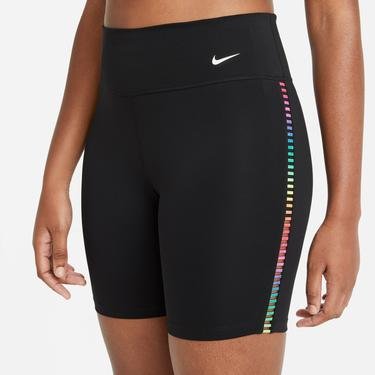 Nike One Rainbow Kadın Siyah Şort