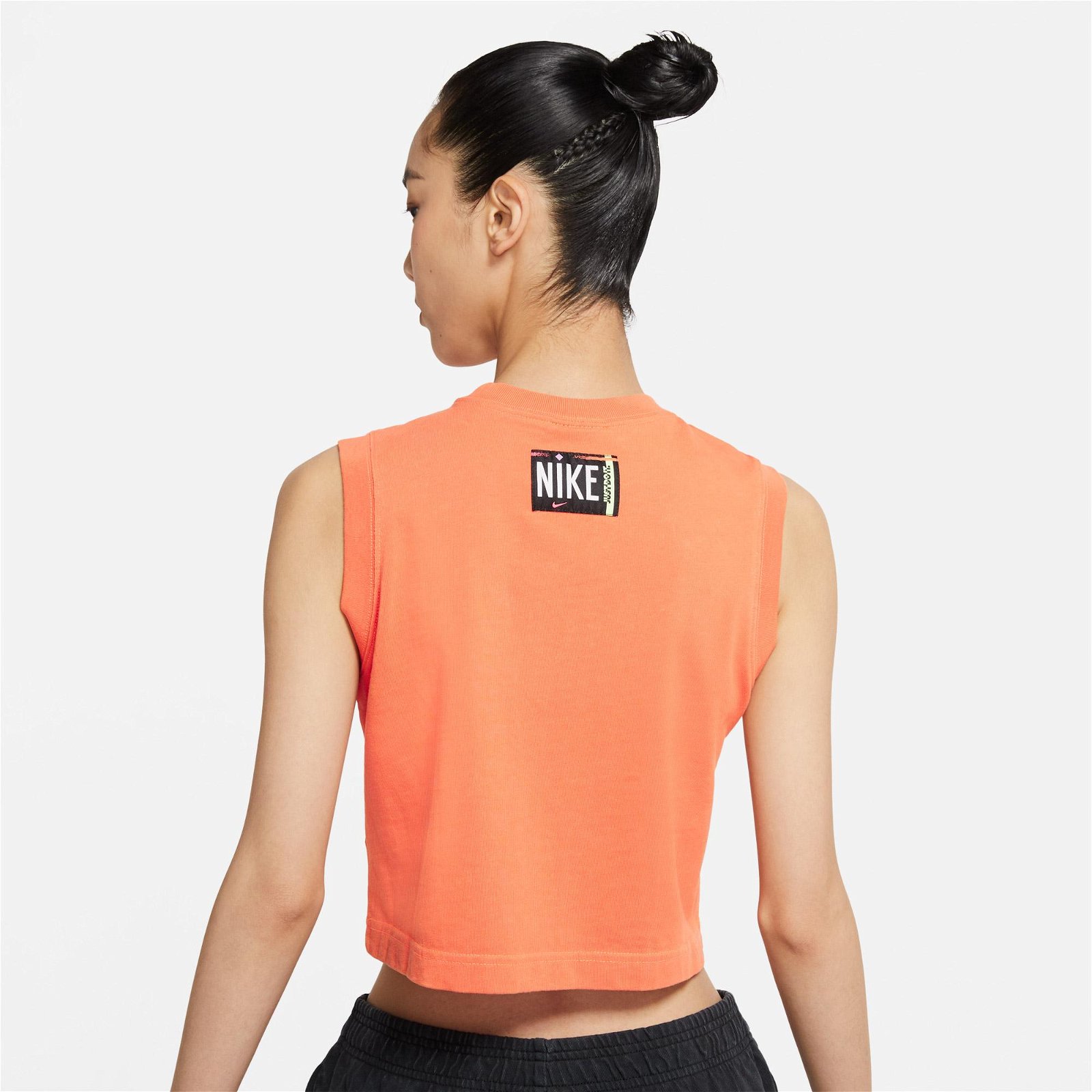 Nike Sportswear Wash Tank Top Kadın Turuncu Kolsuz T-Shirt