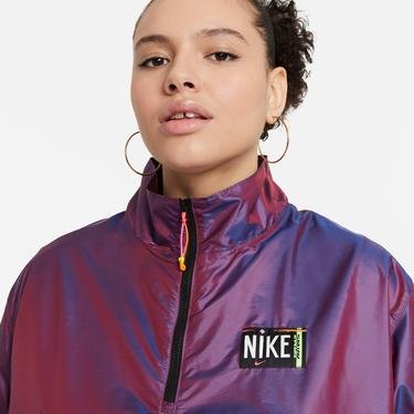  Nike Sportswear Woven Pullover Wash Kadın Mor Ceket