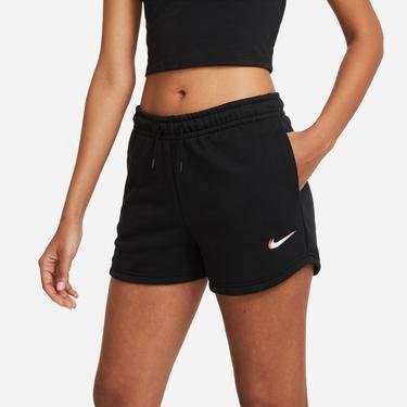  Nike Sportswear Essential Print Kadın Siyah Şort