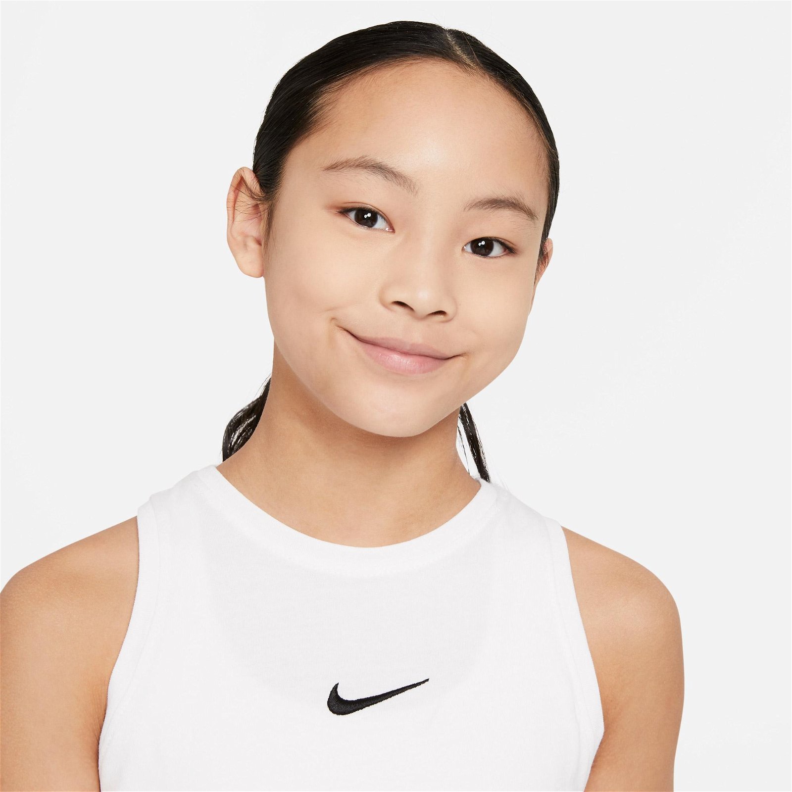 Nike Sportswear Essential Tank Çocuk Beyaz Kolsuz T-Shirt
