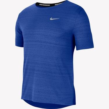  Nike Dri-Fit Miler Top Erkek Mavi T-Shirt