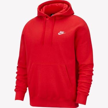  Nike Sportswear Club Pullover Erkek Kırmızı Sweatshirt