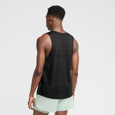 Nike Dri-Fit Miler Tank Erkek Siyah Kolsuz T-Shirt