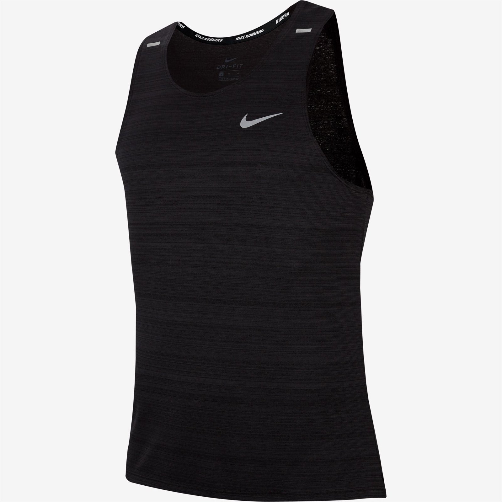 Nike Dri-Fit Miler Tank Erkek Siyah Kolsuz T-Shirt