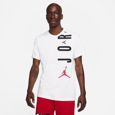  Jordan Air Stretch Crew Erkek Beyaz T-Shirt