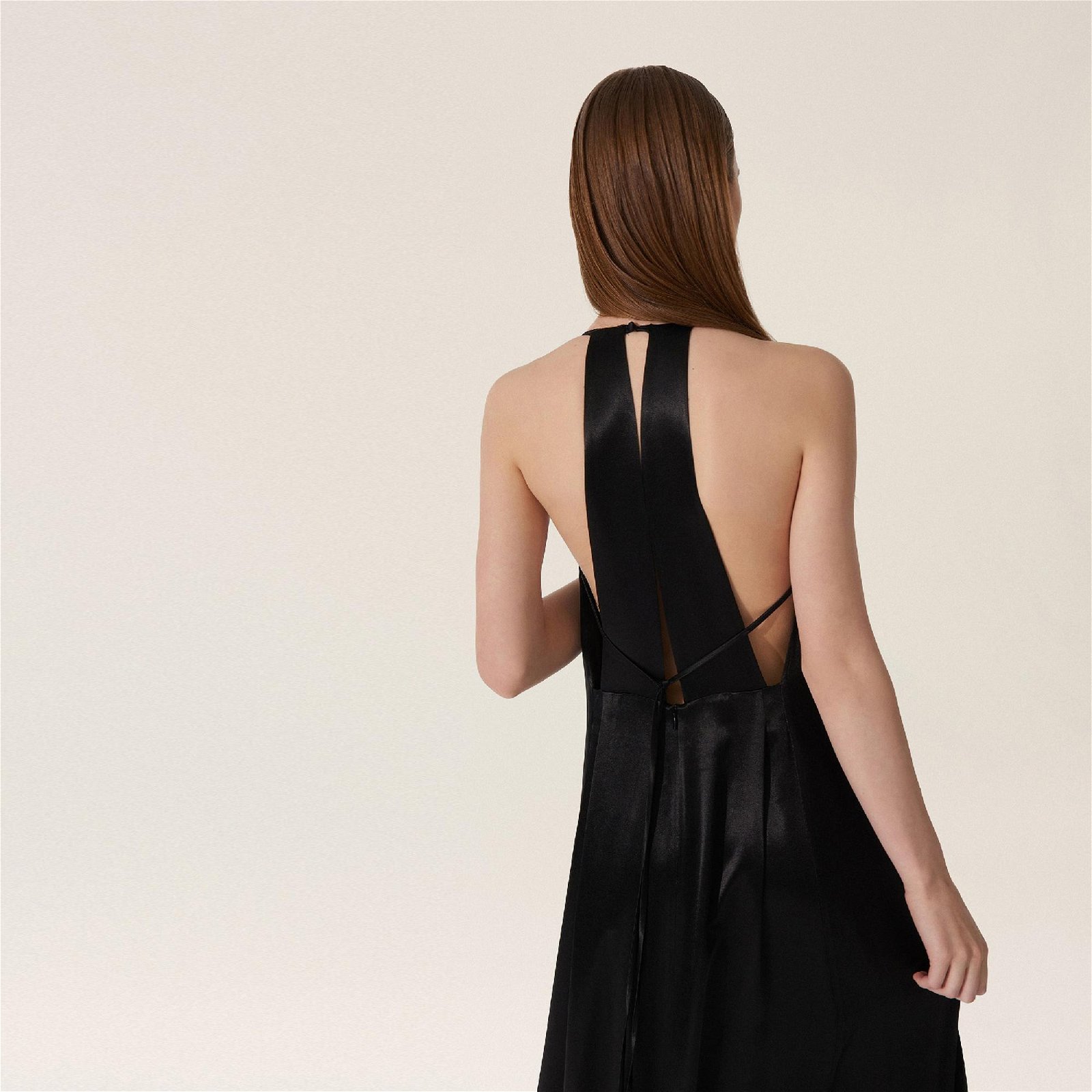 BAQA Decolate Back Kadın Siyah Elbise