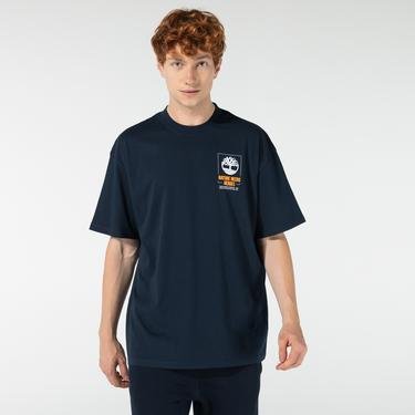  Timberland NNH Back Graphic Erkek Lacivert T-Shirt