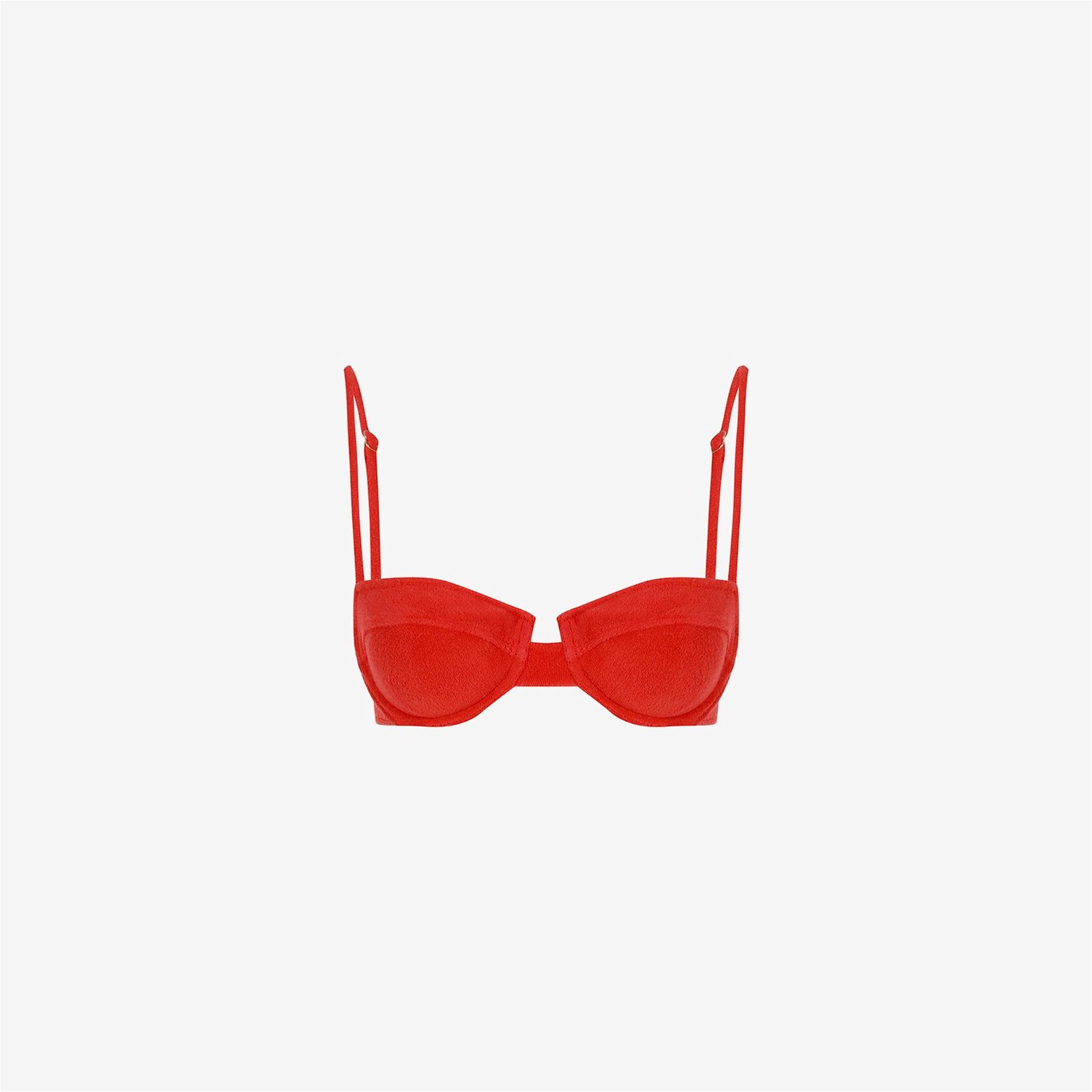 Sandshaped Scarlet Terry Kadın Kırmızı Bikini Üstü