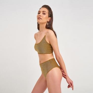  Sandshaped Peri Simli Kadın Altın Rengi Bikini Altı
