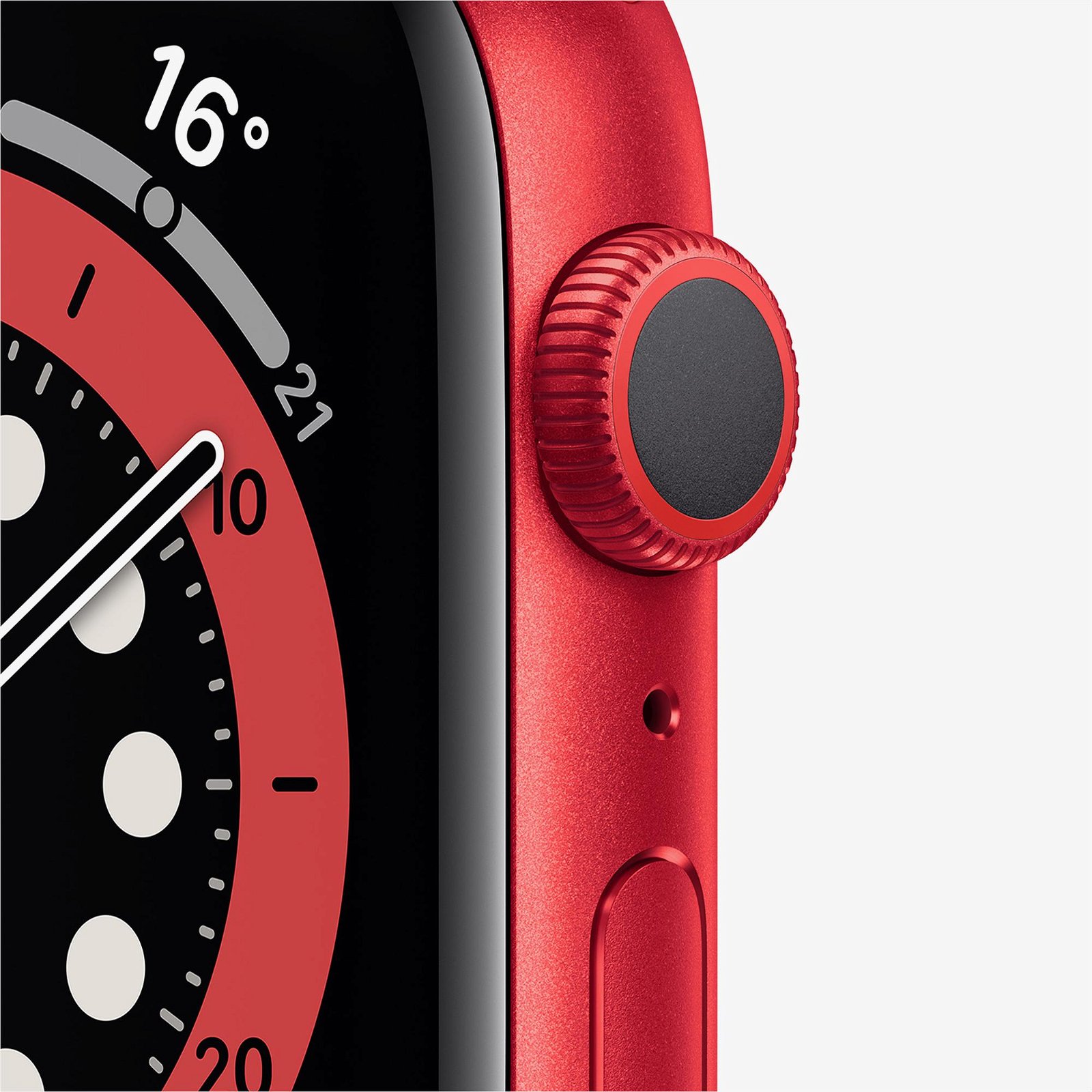 Apple Watch Series 6 44 mm Kırmızı Alüminyum Kasa ve Kırmızı Spor Kordon