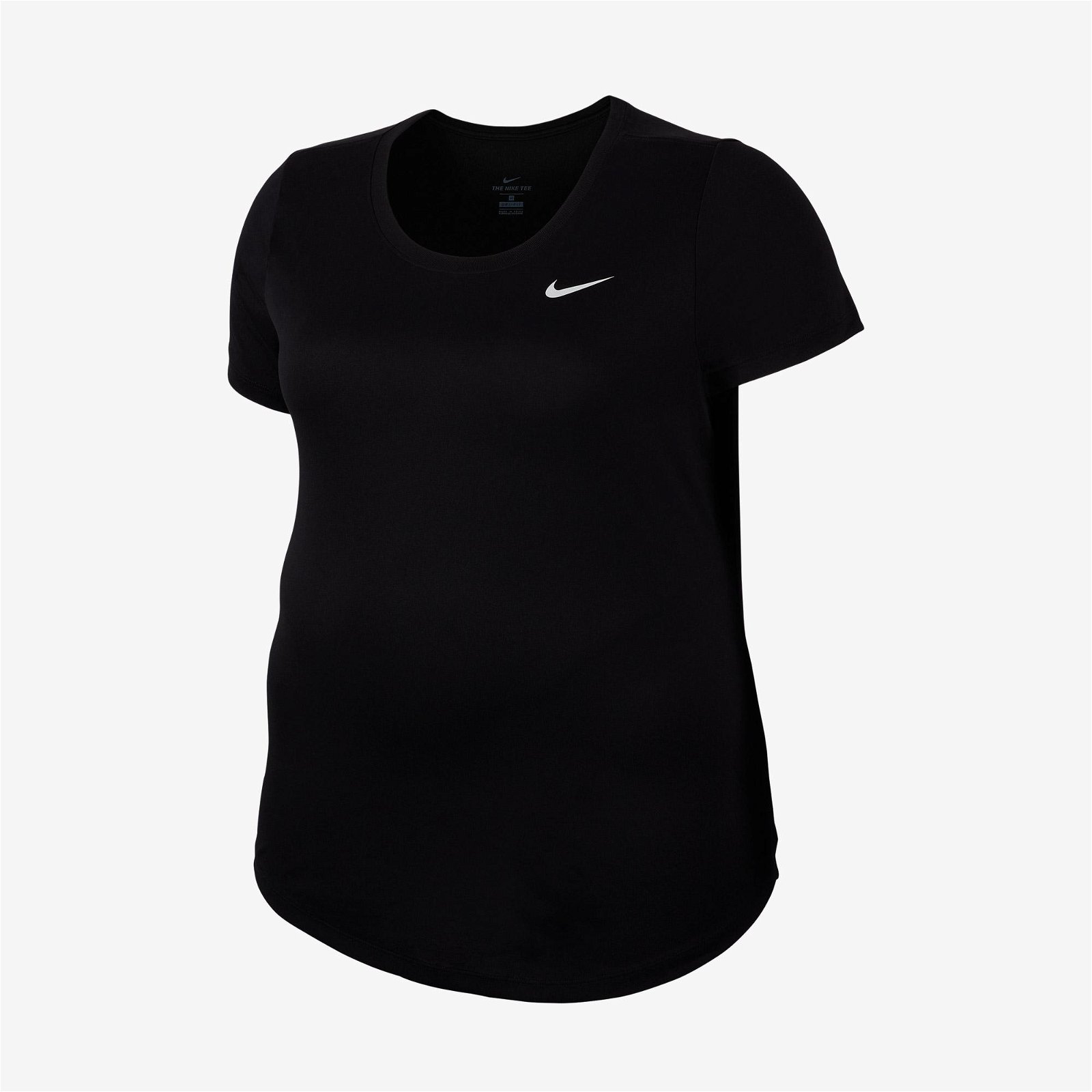 Nike Dry Leg Cre Büyük Beden Kadın Siyah T-Shirt