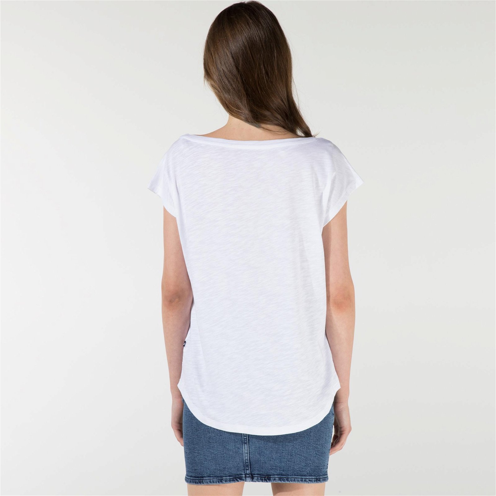 Nautica Kadın Beyaz Baskılı T-Shirt