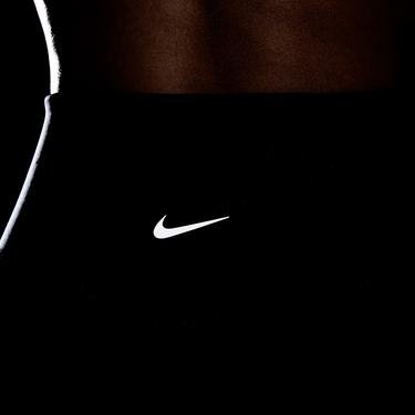  Nike Swoosh Run 7/8 Büyük Beden Kadın Siyah Tayt
