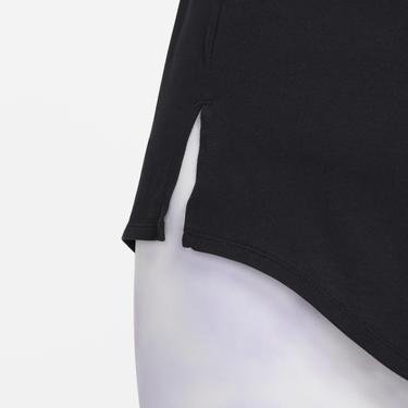  Nike Dry TA Icon Clash Büyük Beden Kadın Siyah T-Shirt