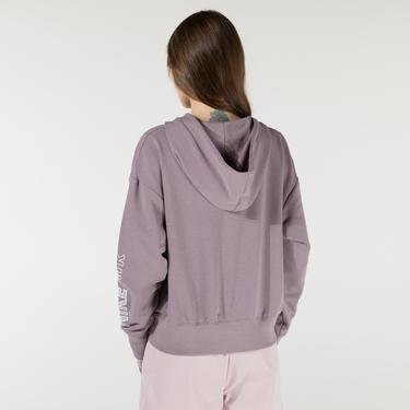  Nike Sportswear Essential Air Fz Top Fleece Kadın Mor Sweatshirt