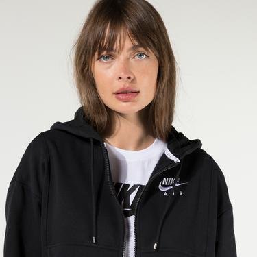  Nike Sportswear Essential Air Fz Fleece Kadın Siyah Sweatshirt