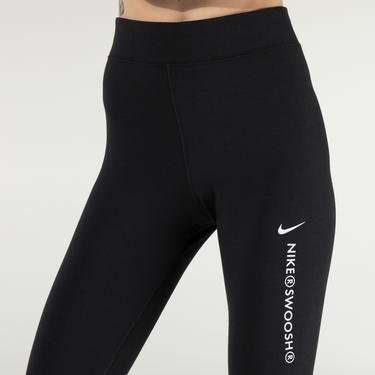  Nike Sportswear Essential Swoosh Kadın Siyah Tayt